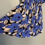 Free People  Louise Smocked Mini Dress in Blue Combo Revolve Women’s Small Photo 3