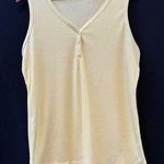 Merokeety Women’s V Neck Yellow Tank Top XL Photo 0