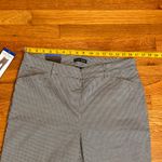 Hilary Radley  Women’s Large Black White Gingham Tummy Control Mid Rise Pants New Photo 1