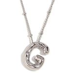 Balloon Letter G Initial Necklace Gold Photo 0