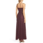Jill Stuart Jill Eliza Lace Slip Gown Cutout Front in Purple 2 long maxi dress Photo 4