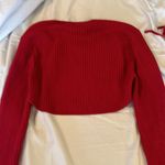 Maeve Anthropologie  2 piece set small halter shrug raspberry red $130 nwt Photo 10