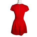 Anthropologie Girls From Savoy Red Pintuck Ponte A-line Dress Sz 4 Taylor Swift Photo 2