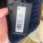 Karl Lagerfeld  Paris Wool Knit Scarf – Navy | Quiet Luxury Winter Essential Photo 6