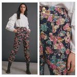Anthropologie ANISA FLORAL CORDUROY JOGGERS Photo 7