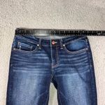 BKE  Stella Jeans Women 28 Low Rise Cropped Straight Dark Wash Distressed Photo 2