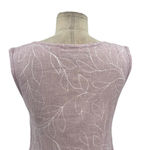 Flax Woodstock Dress Linen Lilac Lavender White Gingham Floral Size XS Photo 7