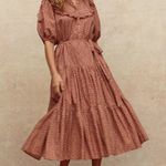 Christy Dawn Dress Emilia Floral Midi Cotton Rooibos Harvest S EUC Photo 8