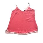 White House | Black Market dust rose Double Layer Chiffon Swing Cami Tank Photo 3