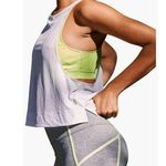 FP Movement Free People Rise & Run Sports Bra Tank White/Green Large (12/14) NWT Photo 2