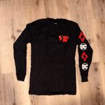 Hot Topic Harley Quinn Black and Red Long Sleeve Tee Photo 1