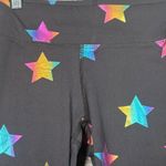 Terez UpLift Leggings in Black Rainbow Star Foil with Tall Band Small Photo 4