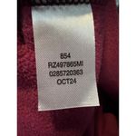 Zella Z by  Faux Shearling Print Hybrid Jacket Burgundy Abstract Spots Sz XL‎ NWT Photo 8