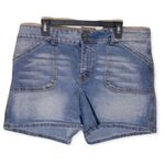 Zana Di Flat Front High Rise Denim Shorts 18 Photo 0