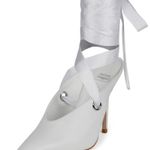 Jeffrey Campbell  Grateau White Lace Up Heels Photo 2
