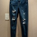 American Eagle  Super Stretch Super High Rise Jeggings Size 0 Regular Distressed Photo 1