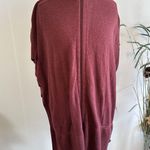 Lululemon Call Me Cozy Wrap One‎ Size Heathered Deep Rouge Pima Cotton Sweater Red Photo 0