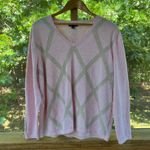 Tommy Hilfiger  Pink & Tan Argyle Sweater 100% Cotton Size XXL Photo 0