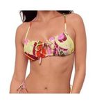 Sports Illustrated Ruffle Cutout Bralette Bikini Top Multicolor Size L Pink Size L Photo 5