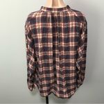 Free People Northern Bound Plaid Popover Button Up Top Small Fall Photo 6