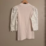 Rebecca Taylor Eyelet Sleeve Sweayer Photo 3