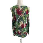 Show Me Your Mumu  Tropical Knit Cold Shoulder Blouse Top Size Medium Photo 3