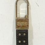 Coach  Vintage Leather Studded Keychain Clip Strip Photo 1