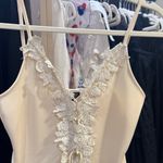 Topshop  Cream Lace Detail Bodysuit Photo 2