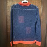 Tibi  Mesh Color Block Turtleneck Sweater XS Photo 2