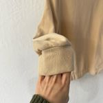 Dudley Stephens Tan Baldwin Mock Neck Terry Cloth Style Sweater XS Photo 11