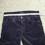 Mother The Charmer Black Velvet Pants Size 27 Photo 1
