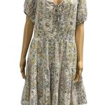 Lucy Paris Opal Eyelet Prairie Embroidered Floral Print Cottage Core Dress Large Photo 12
