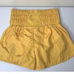 Free People Movement The Way Home High Rise Pull On Shorts Sz M Mustard Yellow Photo 2