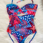 Farm Rio Ocean Live Cutout One-Piece Swimsuit, Size XS Photo 6