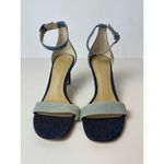 Marc Fisher  Navy Blue Denim Ankle Strap High Heels Size 10‎ Photo 3