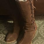 sbicca RARE lace up/ zipper boho suede boots sz 9 Photo 7