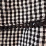 Tommy Bahama Black Gingham Dress Off Shoulder Ruffle Trim Casual Mini Medium Photo 4