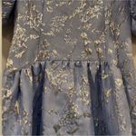 Jonathan Simkhai Faith Metallic Midi Dress 12 Blue Photo 4