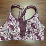 C9 Champion Floral Print Strappy Ventilated Sports Bra in Dark Berry Photo 0