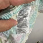 Old Navy Old Navy Top M Madras Plaid Peplum Puff Sleeve Square Neck Y2K Cottage Western Photo 4