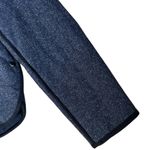 J.Crew EUC  Navy Chevron Tweed Side Snap Topper Jacket Medium Photo 5