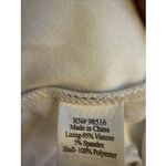 Coldwater Creek Ivory Sleeveless Tank Top Floral Appliqué Romantic Elegant Sz M Photo 4