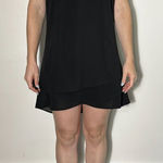 G by Guess  Little Black Halter Keyhole Mini Dress Gold Chain Size Medium Photo 0