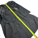 Ariella Black Collared Puff Sleeve Trench Coat Jacket Size L Photo 11