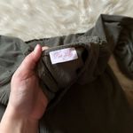 Pink Lily  Corduroy Ribbed Olive Green Romper Photo 4