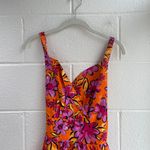 Tyler Boe NWT  Babs Dress Floral Multi Mini Vacation Pink Orange Yellow 2 XS Bow Photo 3
