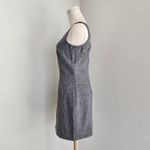 American Vintage Vintage 90s Gray Sleeveless Sheath Mini Dress Minimalist Office Wear S Photo 4