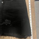 Old Navy  Black Denim Jeans Womens Size 14 Slouchy Straight High Rise New Raw Hem Photo 8