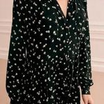 Sézane SEZANE Leana Floral Collared Button Front Long Sleeve Flowy Dress Size 40 (US 8) Photo 0