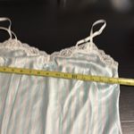 Victoria's Secret Light Blue and White Striped Chemise / teddy Photo 2